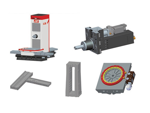 CNC planer milling and boring machine (headstock located in central position)